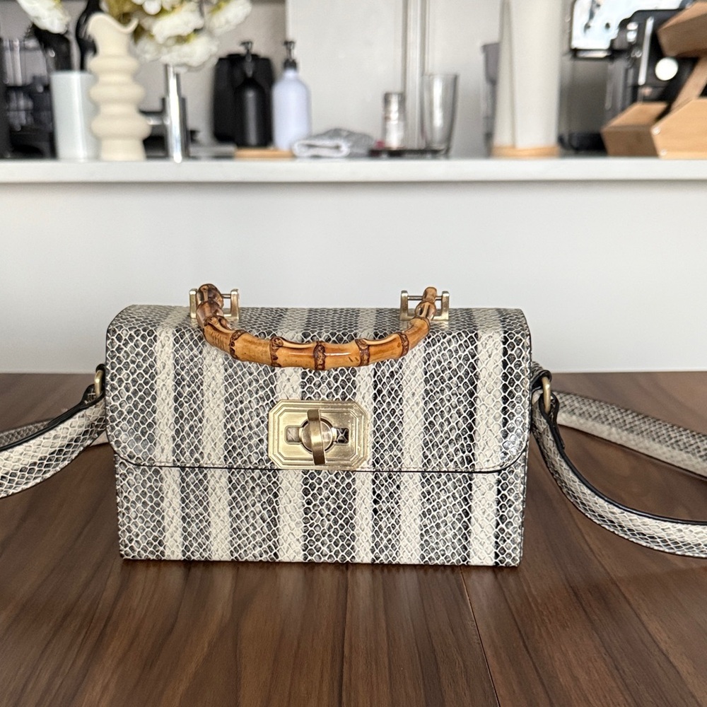 Parfois Handbag with Bamboo Handle
